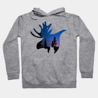 moose lover,moose gift animal moose nature in alaska elk Hoodie